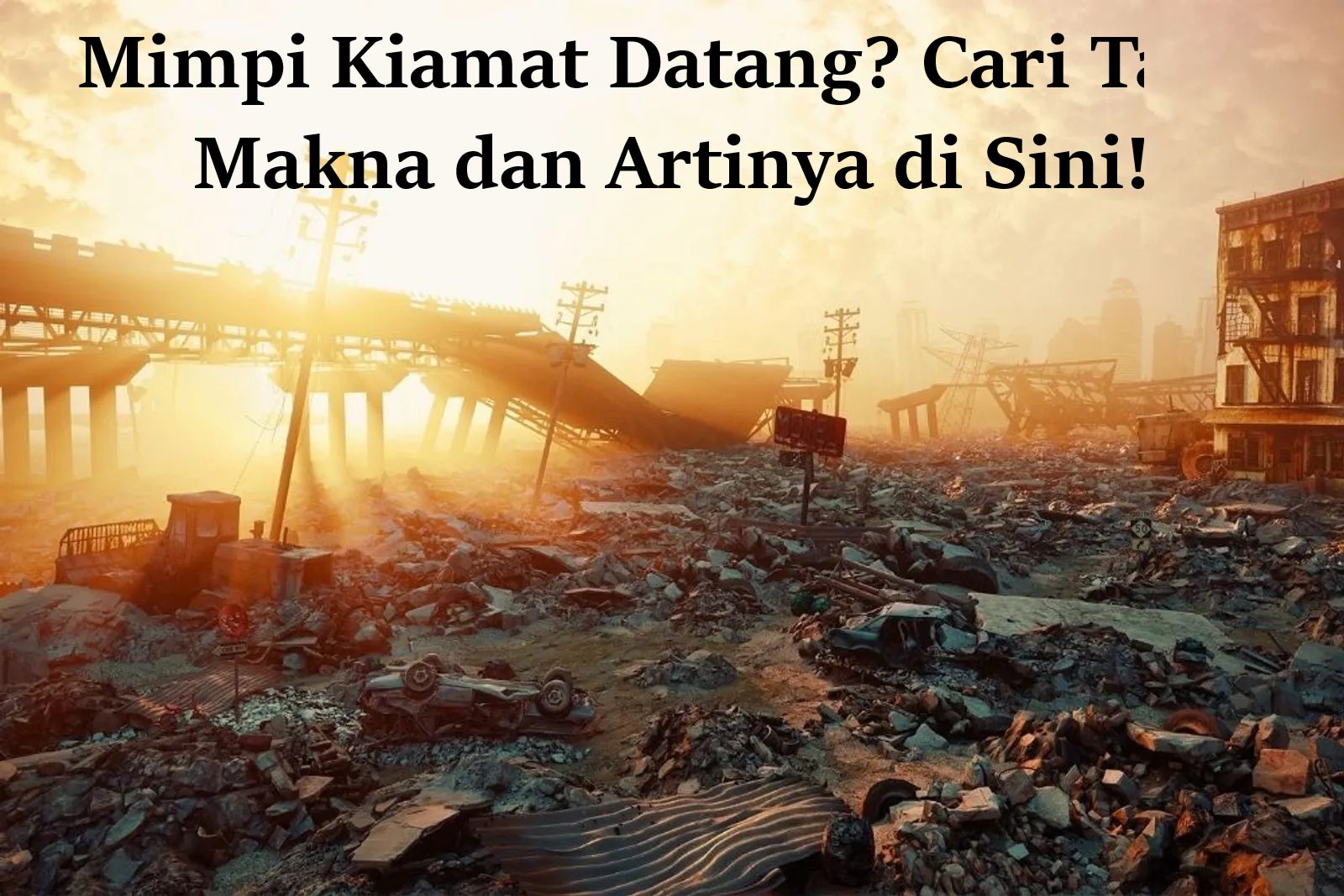 Ilustrasi tentang arti mimpi kiamat menurut Islam dan Primbon Jawa